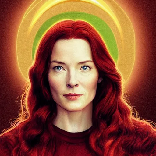 Image similar to bridget regan as jean grey, symmetrical facial features, 8 k intricate detail, golden ratio, in the style of n. c. wyeth, radiosity rendering,