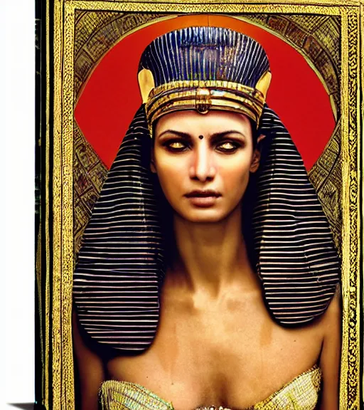 Prompt: portrait_photo_of_a_stunningly beautiful egyptian maiden, 16th century, hyper detailed by Annie Leibovitz, Steve McCurry, David Lazar, Jimmy Nelsson, professional photography