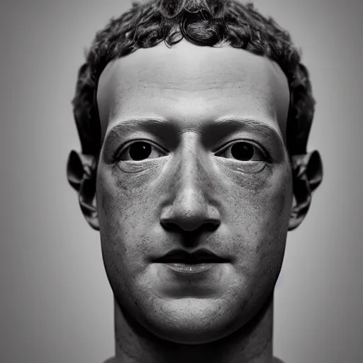 Image similar to mark zuckerberg head on robotic body, matte painting, bold shapes, hard edges, aesthetic octane render, 4 k, unreal engine, trending on artstation by ben nicholas