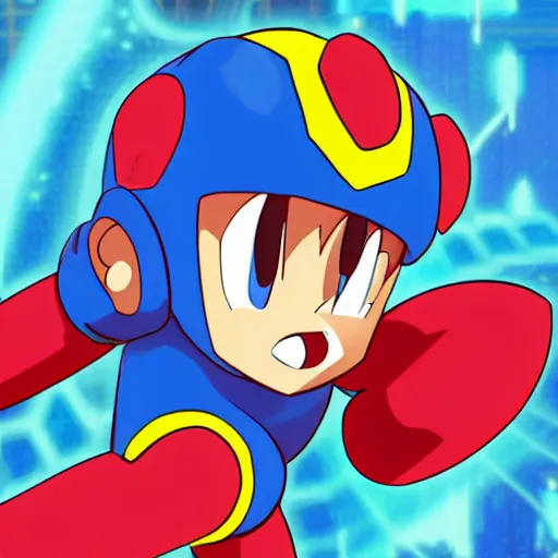 Prompt: a new version of megaman