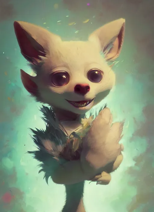 Image similar to a beautiful portrait of a cute anthropomorphic humanoid fursona. big eyes. character design by cory loftis, fenghua zhong, ryohei hase, ismail inceoglu and ruan jia. volumetric light, detailed, rendered in octane