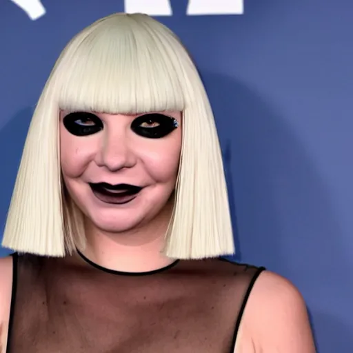 Image similar to Sia Furler red carpet