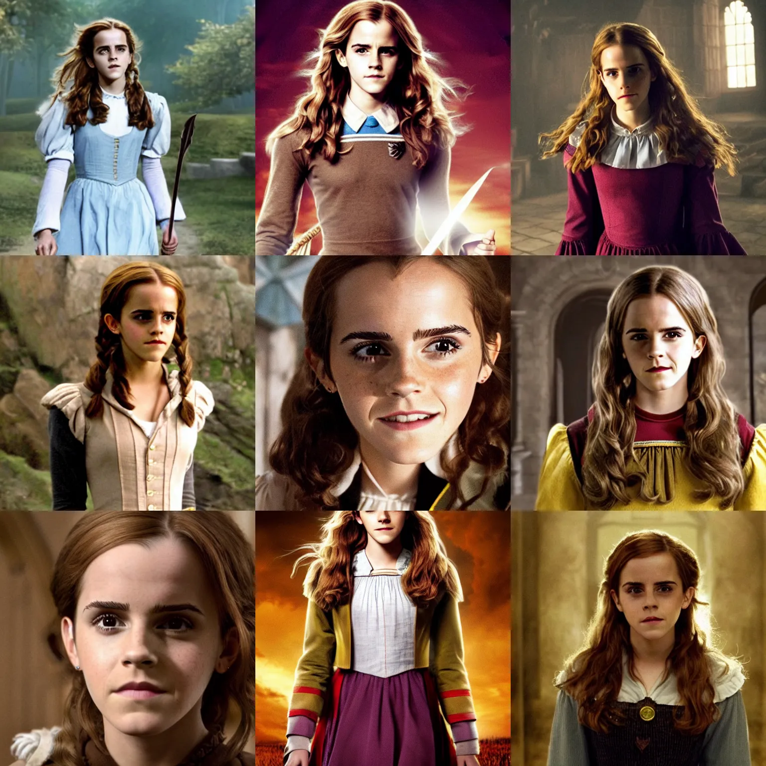Prompt: emma watson as hermione granger in the wizard of oz