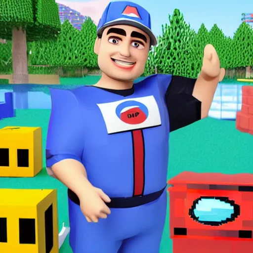 Prompt: mizkif as a roblox character