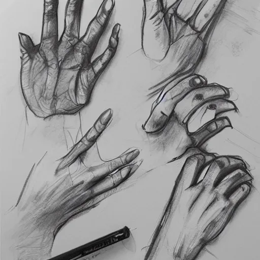 Image similar to practice hand sketches