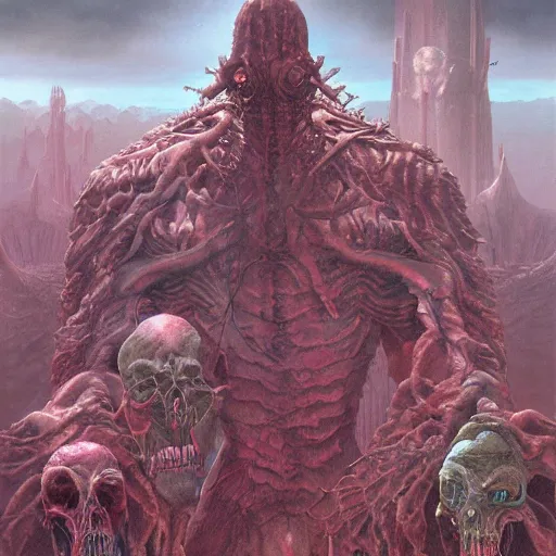 Image similar to epic digital masterpiece by Wayne Barlowe