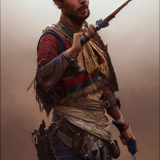 Prompt: portrait of a! kurdish! bradd pitt, highly detailed, digital painting, artstation, concept art, sharp focus, illustration, art by artgerm and greg rutkowski and alphonse mucha, incredibly detailed, award winning art