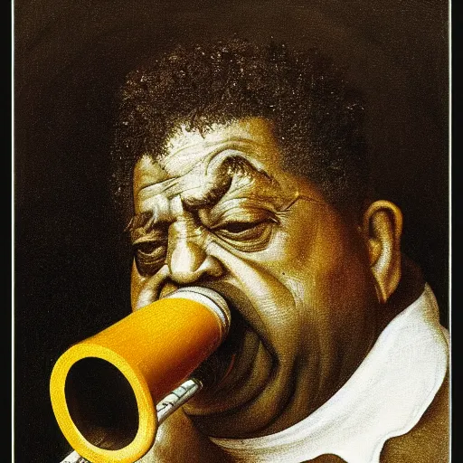 Image similar to dizzy gillespie by hieronymus bosch