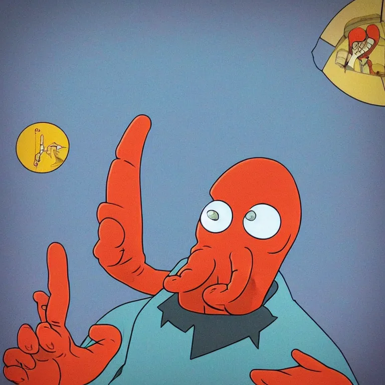 Prompt: “Dr. Zoidberg waving”