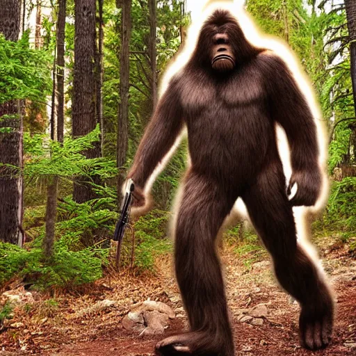 Image similar to bigfoot hunting a humans
