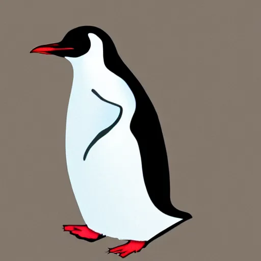 Prompt: penguin by dave melvin