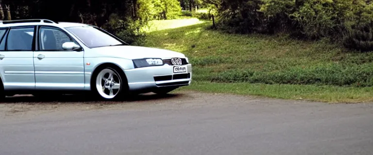 Prompt: Flannel-made Audi A4 B6 Avant (2002) made out of flannel