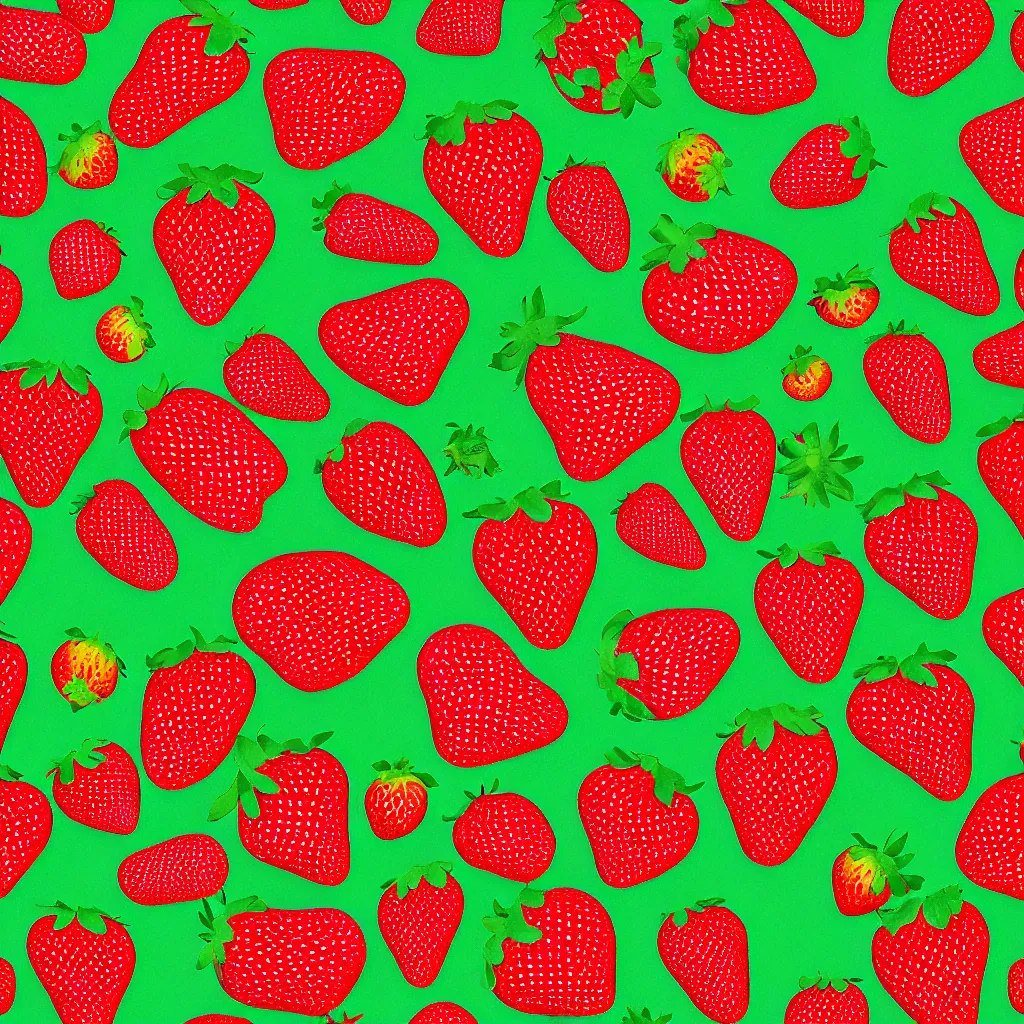 Prompt: seamless strawberry texture art, 4k