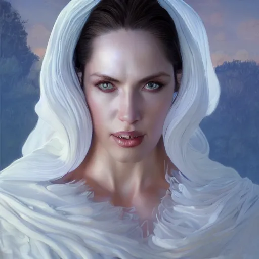 Prompt: Albedo Woman in White, detailed, centered, digital painting, artstation, concept art, donato giancola, Joseph Christian Leyendecker, WLOP, Boris Vallejo, Breathtaking, 8k resolution, extremely detailed, beautiful, establishing shot, artistic, hyperrealistic, beautiful face, octane render, cinematic lighting, dramatic lighting, masterpiece