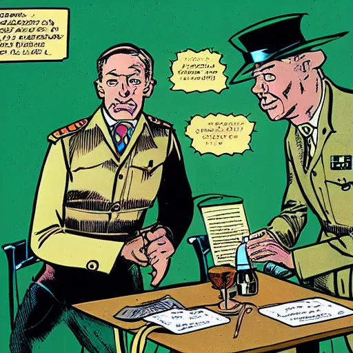 Image similar to A splah panel by Edgar P Jacobs for Blake and Mortimer