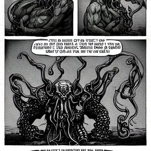 Prompt: Cthulhu as a boss from Elden Ring