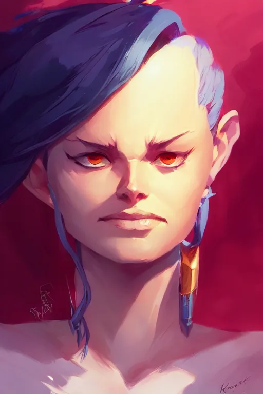 Prompt: just one head, portrait, queen of the 7 realms, official fanart behance hd artstation by Jesper Ejsing, by RHADS and Makoto Shinkai and Lois van baarle and ilya kuvshinov and rossdraws