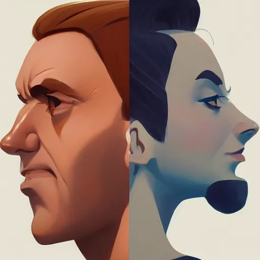 Image similar to face icon stylized minimalist goldfinger, loftis, cory behance hd by jesper ejsing, by rhads, makoto shinkai and lois van baarle, ilya kuvshinov, rossdraws global illumination