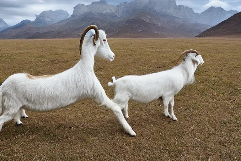 Image similar to The 200ft long goat, Guinness Book of World Records holder, photograph