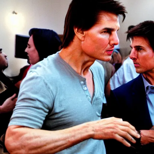 Image similar to Tom Cruise and Xenu hanging out