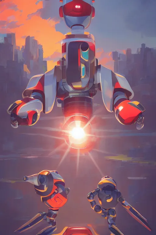 Image similar to metabots medabots medarotto medarot robot minimalist comics, behance hd by jesper ejsing, by rhads, makoto shinkai and lois van baarle, ilya kuvshinov, rossdraws global illumination ray tracing hdr radiating a glowing aura