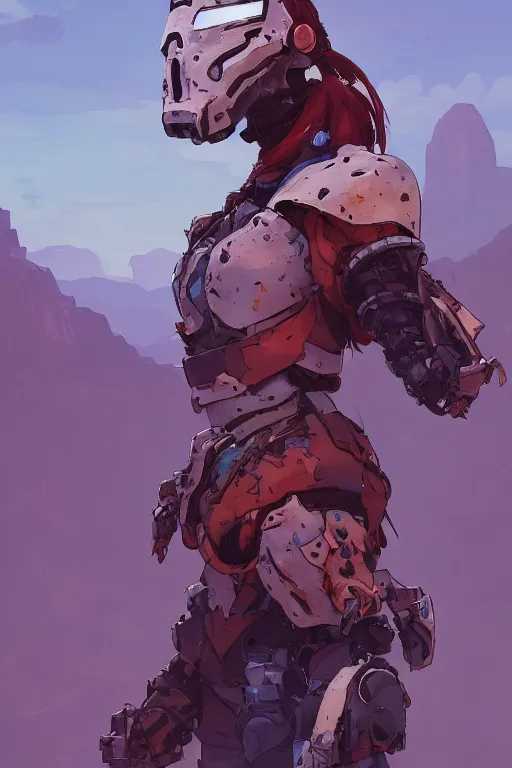 Image similar to combination suit armor aloy horizon forbidden west horizon zero dawn robot ninja mask helmet backpack tribal, art gta 5 comics, official fanart behance hd artstation by jesper ejsing, by rhads, makoto shinkai and lois van baarle, ilya kuvshinov, ossdraws radiating a glowing aura cgi rtx 2 0 2 2