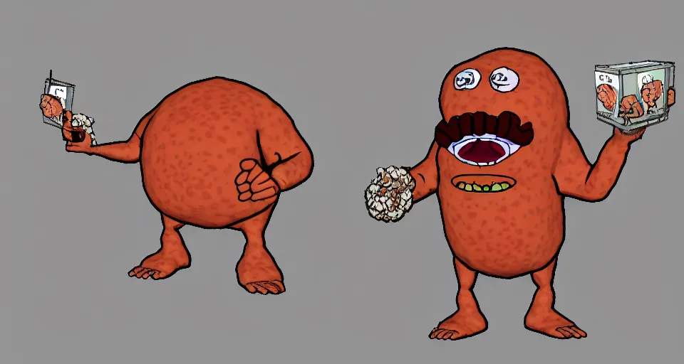 Prompt: Screenshot of a 3d version of Meatwad from Aqua Teen Hunger Force as a 3d NPC in the videogame 'Grand Theft Auto V' (2013). Sharpened. 1080p. High-res. Ultra graphical settings.