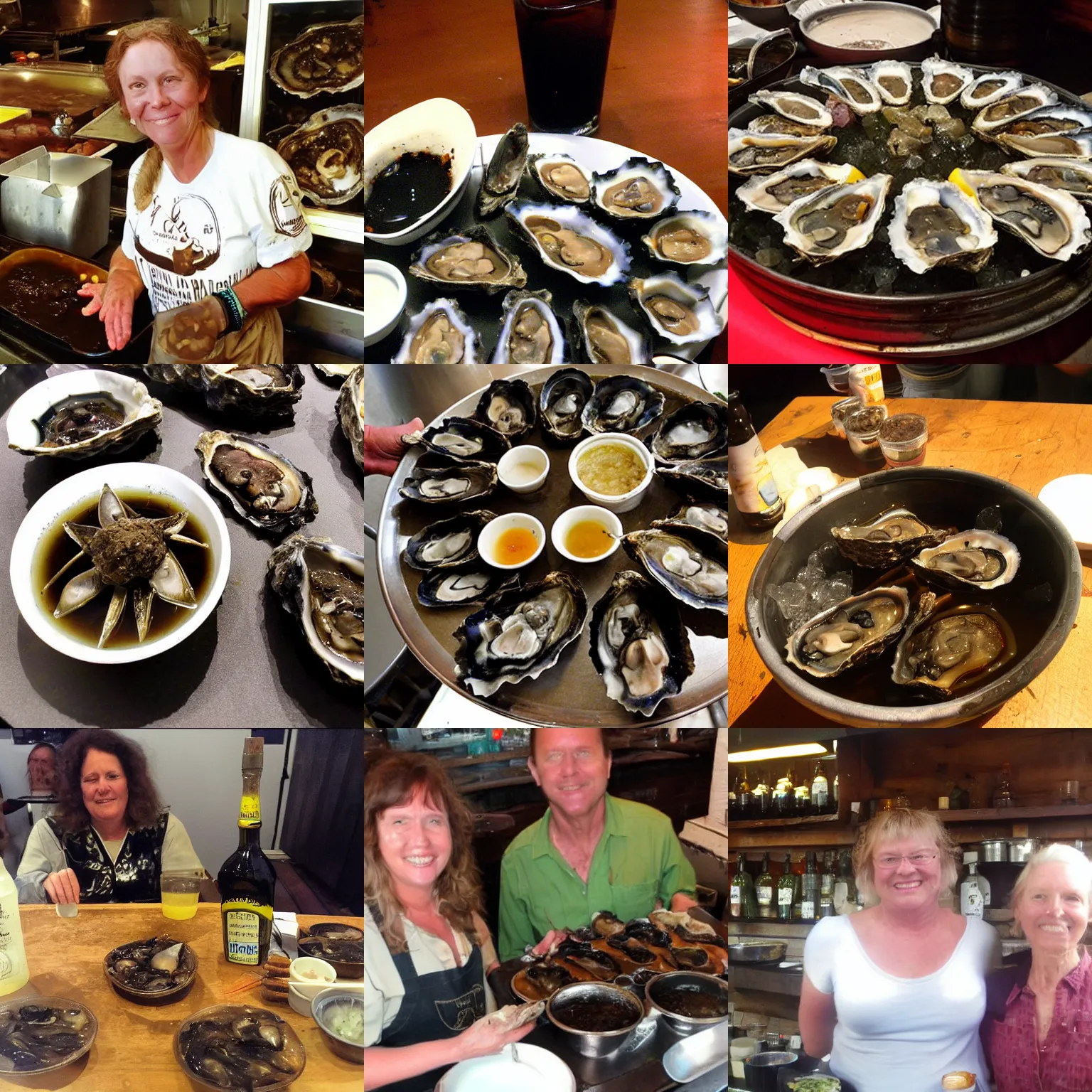 paula deens famous cow bile and raw oysters shooters | Stable Diffusion