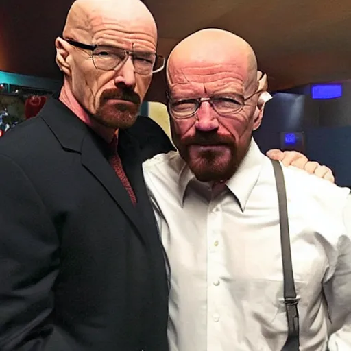 Image similar to walter white with donald trump