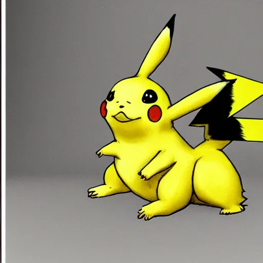 Image similar to disgusting realistic pikachu, baroch flemish, horror, monstrosity, realistic,