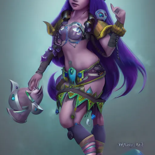 Prompt: melanie martinez as a world of warcraft character, night elf, fantasy, seen on artstation, concept, extremely detailed