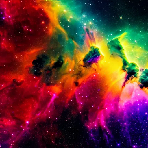 Prompt: stunning nebula photograph, NASA, psychedelic, 8k resolution