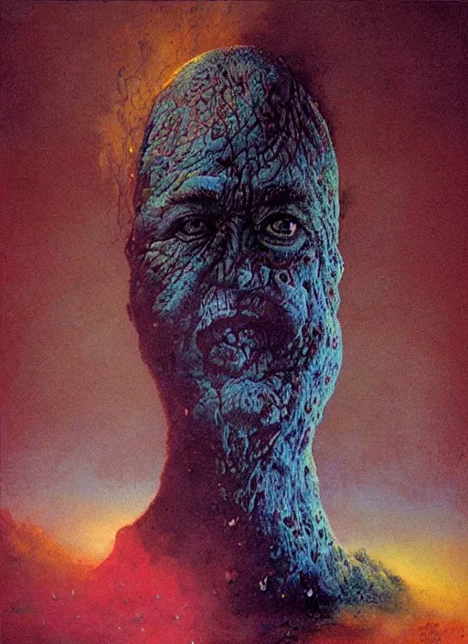 Image similar to alex jones by zdzislaw beksinski and lisa frank