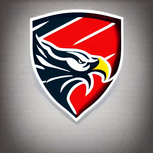 Prompt: sports logo detailed vector eagle