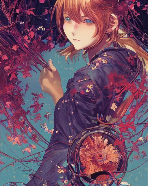 Image similar to anime girl smiling softly, art poster, ambient lighting, detailed, by ayami kojima, makoto shinkai, kilian eng