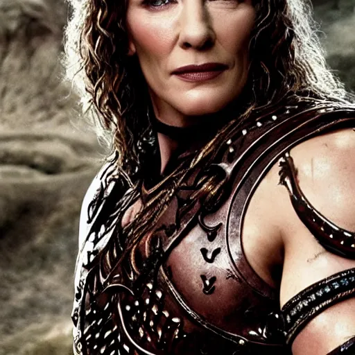 Prompt: cate blanchett as conan the barbarian