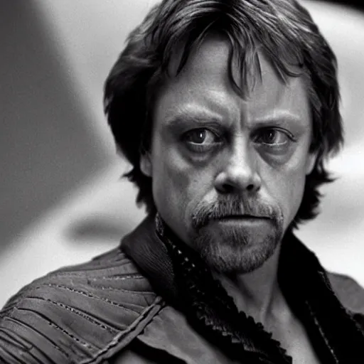 Prompt: mark hamill in ridley scott's alien, highly detailed, gritty, film grain