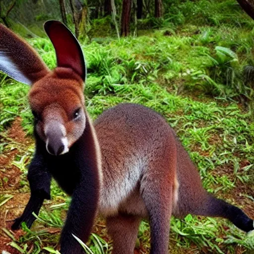 Prompt: wild gummy kangaroo, epic photo