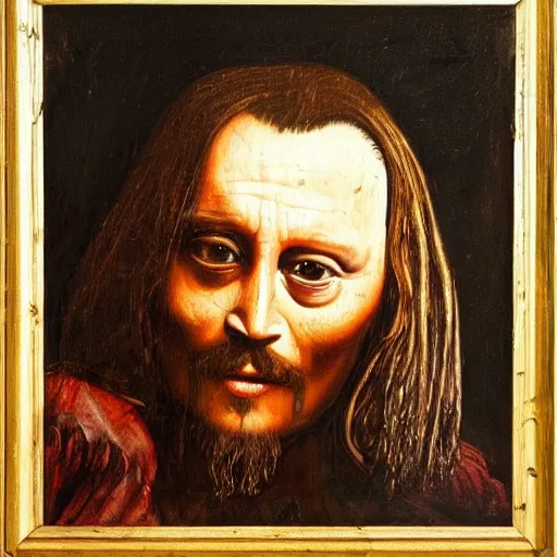 Prompt: marvellous painting of crying amber turd loosing the trail to johnny depp in a full room of judges all swinging a hammer to her loss, oil painting by leonardo davinci, 4k, high resolution