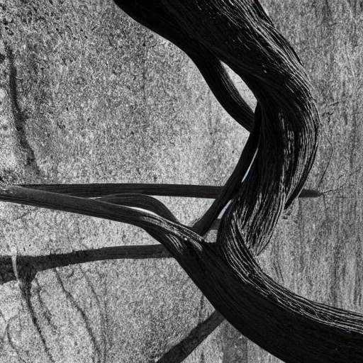 Prompt: tendrils of a climber, award winning black and white photography
