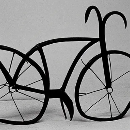 Image similar to a cute beautiful alien shaped bicycle by H.R. Giger