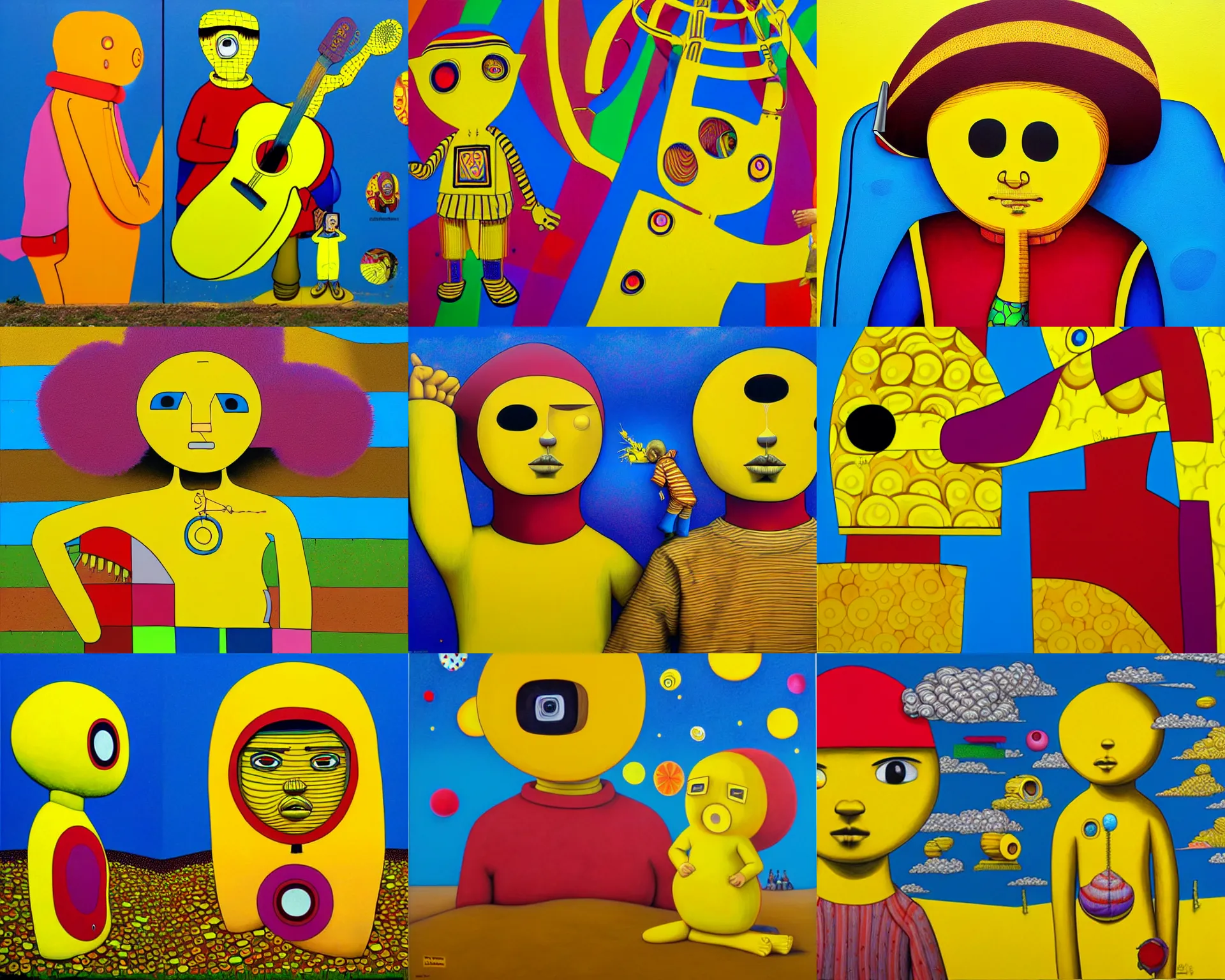 Prompt: artwork by os gemeos