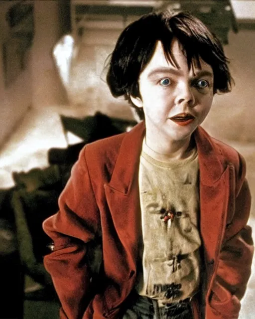 Image similar to color photo of young actor bud cort, from harold and maude, as tetsuo in american live action remake of akira, neo - tokyo, post apocalyptic, telekinesis, mutant psychic children, in the style of alex proyas, ridley scott, katsuhiro otomo