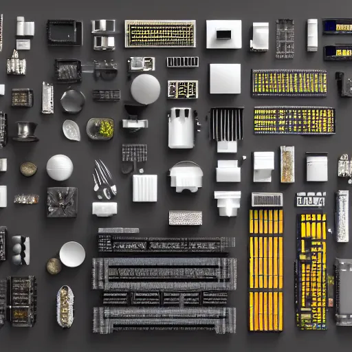 Image similar to 🍴 8k optane render in intricate detail, volumetric lighting, electricity, knolling