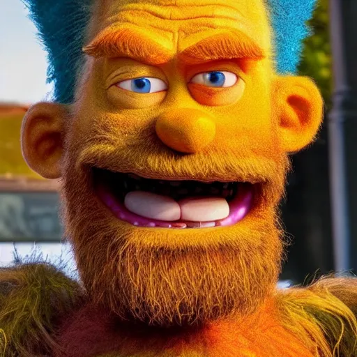 Prompt: stunning award winning hyperrealistic hdr 8 k highly detailed portrait photo of groundskeeper willie from the simpsons as a real human