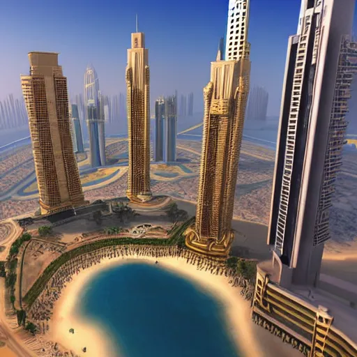 Image similar to gta : dubai, by isekai