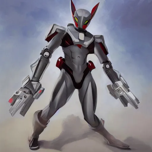 Image similar to greg manchess portrait painting of armored spiderman ultraman grey fox from metal gear cyborg gay japanese - american hybrid as overwatch character, medium shot, asymmetrical, profile picture, organic painting, sunny day, matte painting, bold shapes, hard edges, street art, trending on artstation, by huang guangjian and ail elvgren and sachin teng