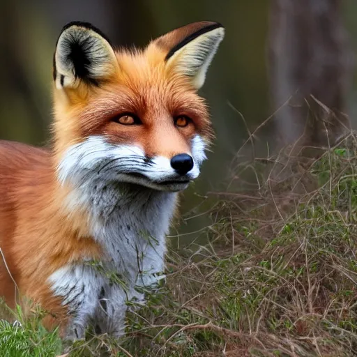 Image similar to fox wearing a tiara