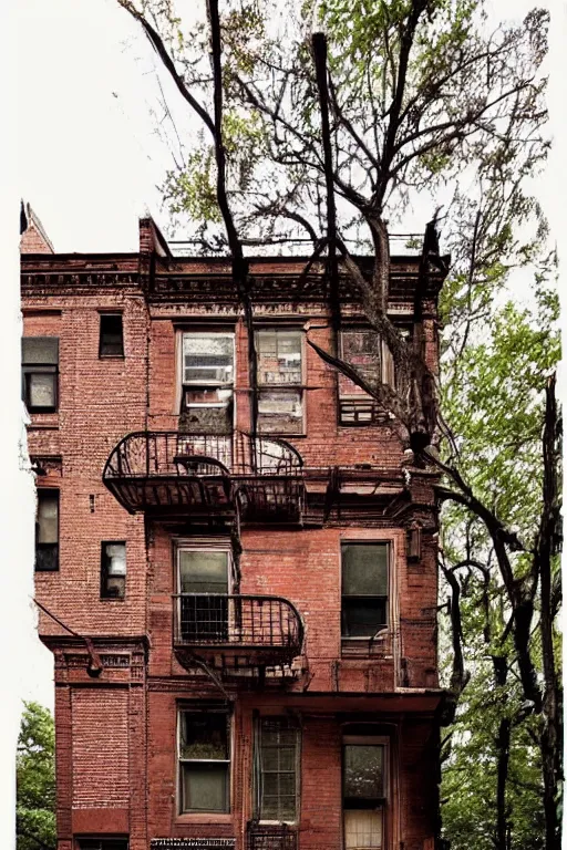 Prompt: (((((a ramshackle manhattan brick brownstone deep in the forest))))) by Nicolas Rix!!!!!!!!!!!!!!!!!!!!!!!!!!!