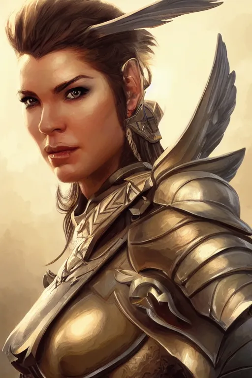 Image similar to amazon valkyrie athena, d & d, fantasy, portrait, highly detailed, headshot, digital painting, trending on artstation, concept art, sharp focus, illustration, art by artgerm and greg rutkowski and magali villeneuve